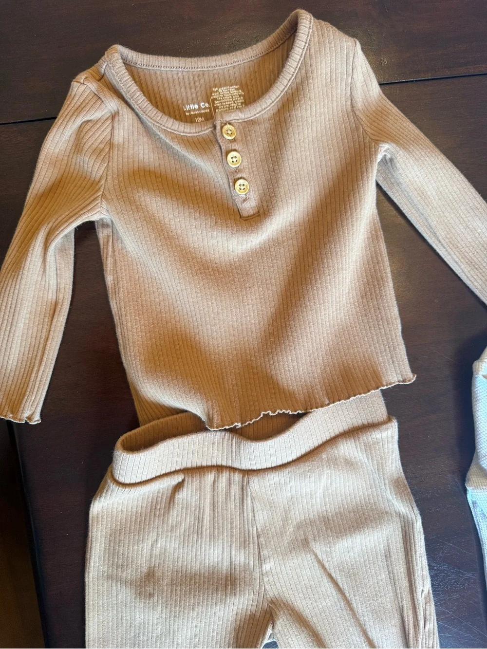 Baby Clothing Lot in Pink, White, Tan, Brown, Blue